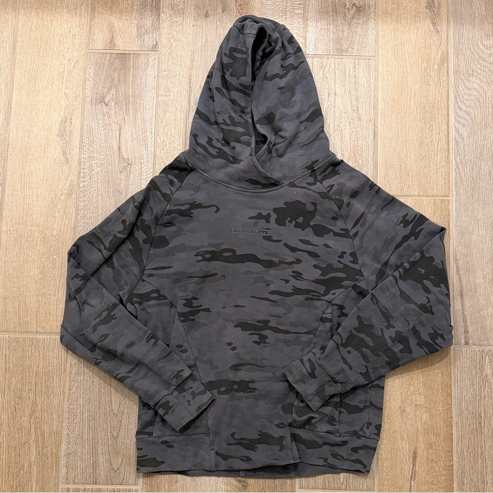 Alphalete Gray Camouflage Hoodie Size Medium
